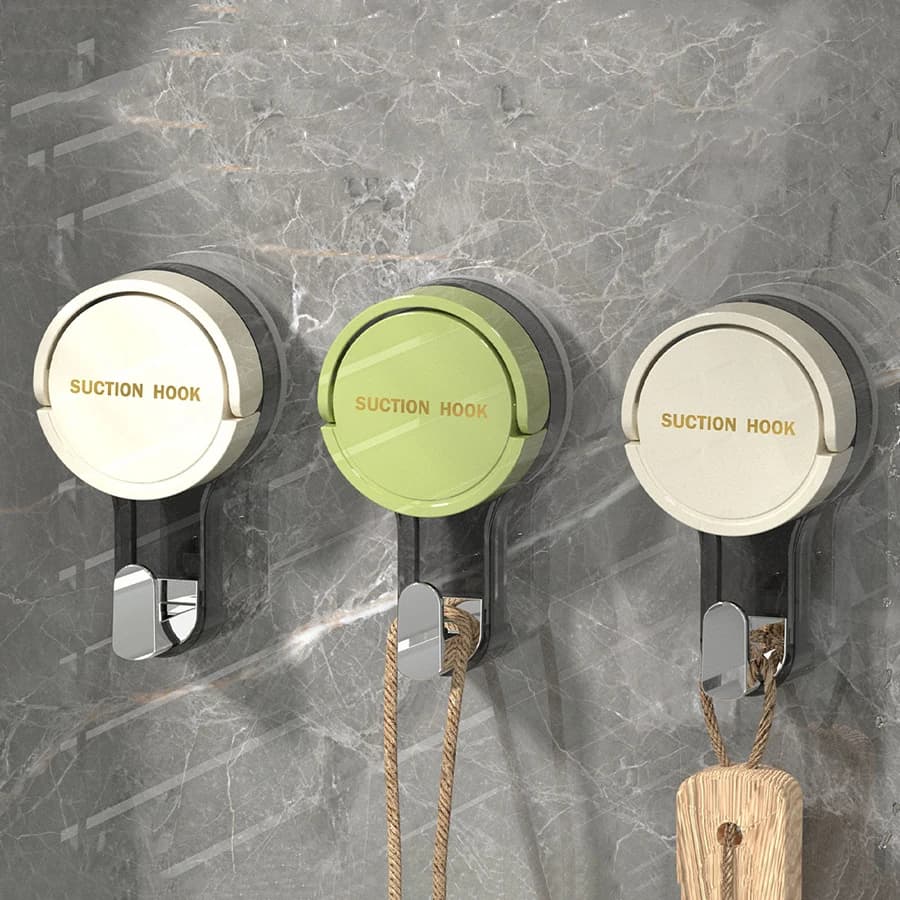 Strong Vacuum Suction Hooks Traceless No-Drilling Adhesive for Home Bathroom Kitchen Door Back Toilet Area Purpose Strong Hold