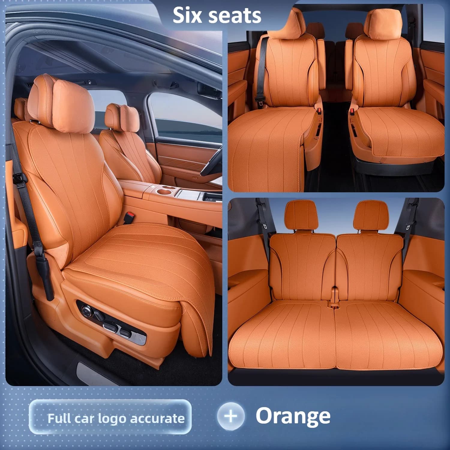 For AITO 8 M8 Car Seat Covers Comfort Breathable Full Surrounded Leather Seat Cushion Car Interior Seat Protector Accessories