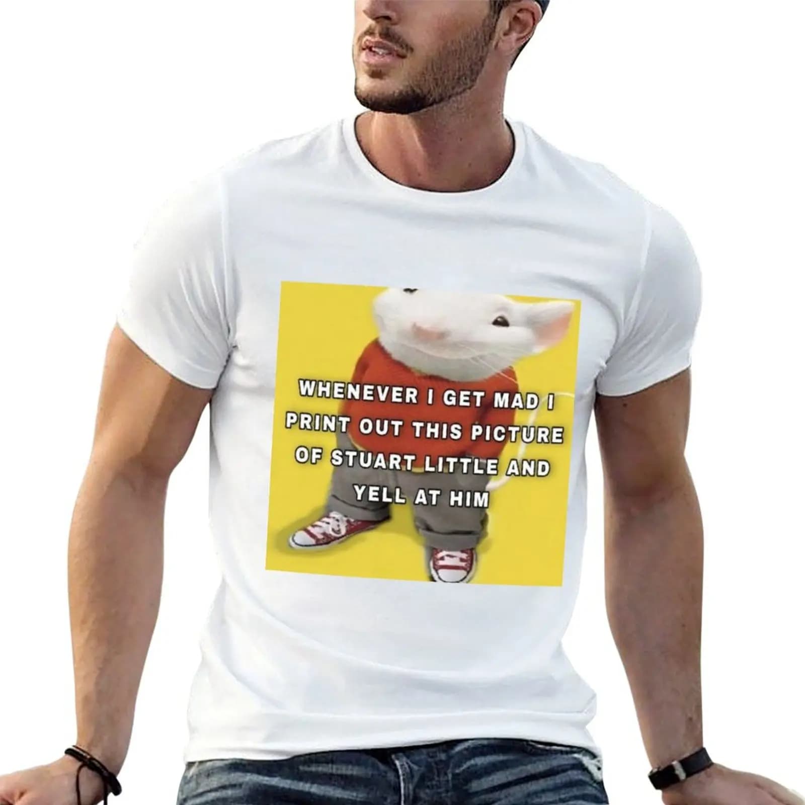 stewie lil emotional punching bag T-Shirt t shirts for man cotton funny man t shirts cotton anime tshirt T-shirt