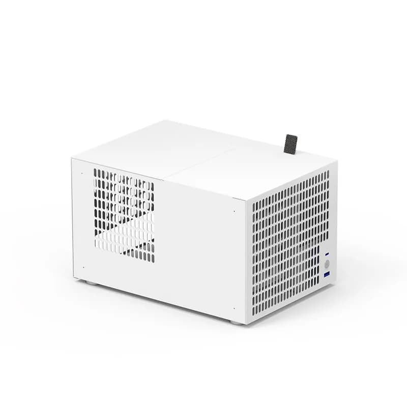 4‑Bay NAS Chassis, Support SFX Power Supply, ITX Motherboard & Full‑Height PCIE Slot DIY Home Network Storage Server Case
