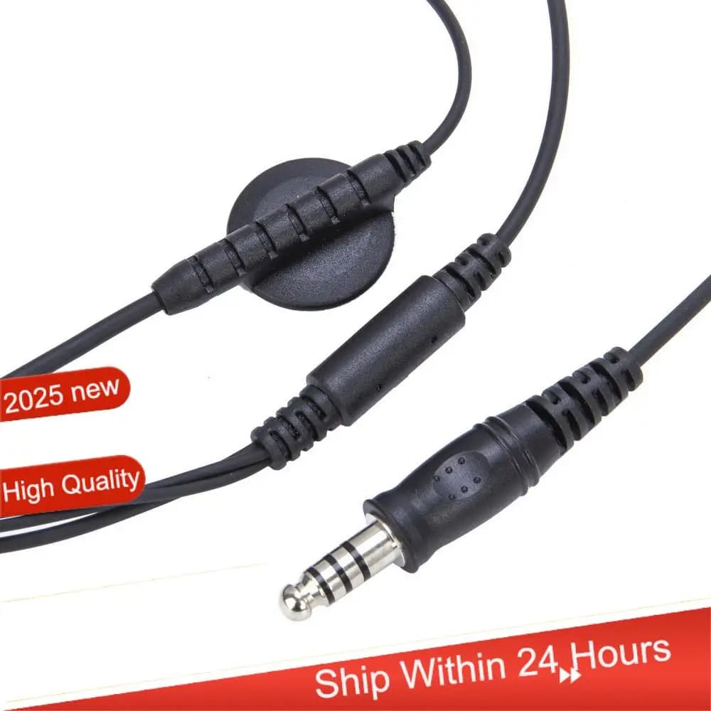 AC18 (Garantizzato) U94 PTT Casco moto Auricolare Spina da 3,5 mm Walkie-Talkie Auricolare per casco bidirezionale per le persone della polizia che indossano Hel