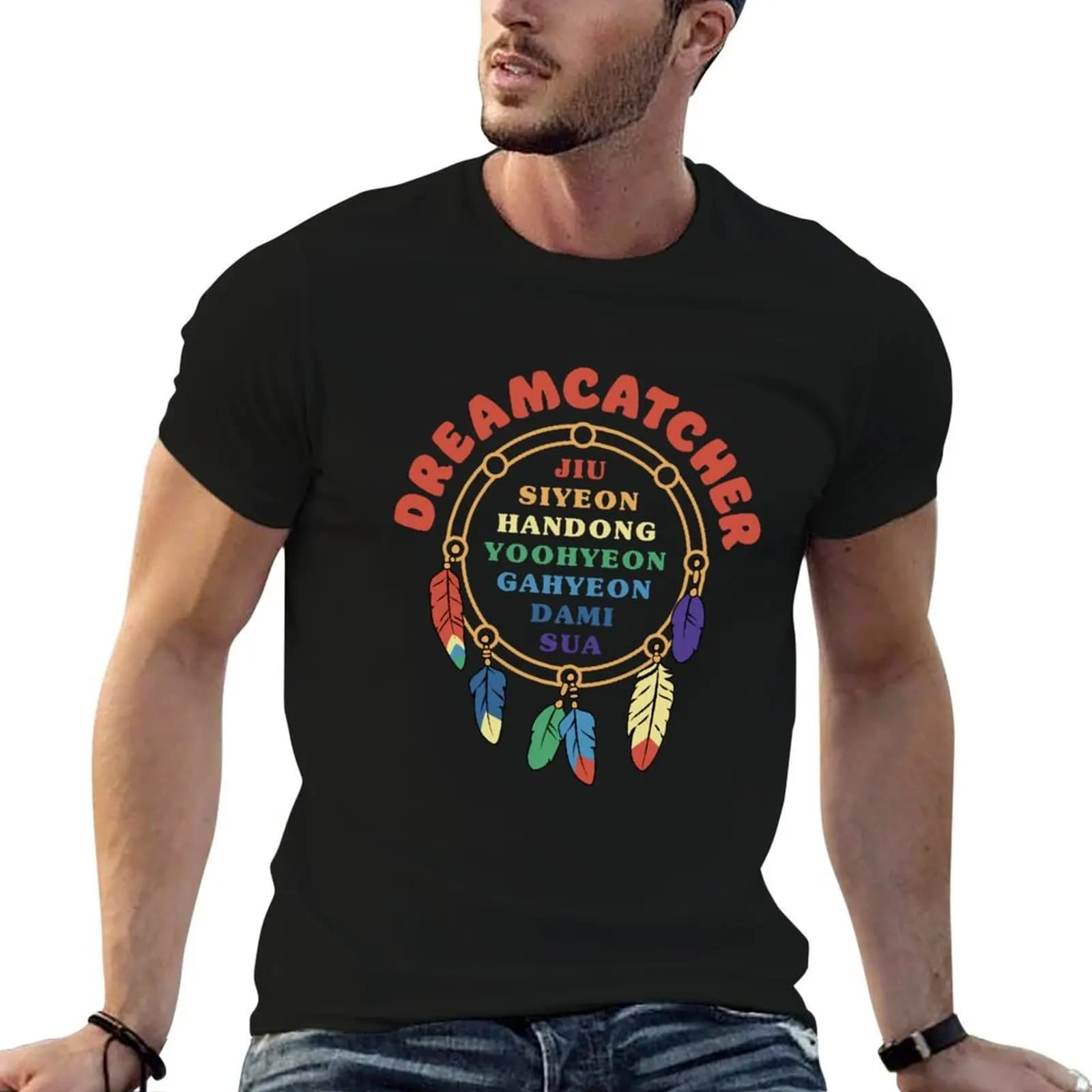 Dreamcatcher - K-Pop Band T-Shirt t shirt for man 100 percent cotton men t shirt cotton 100% T-Shirt