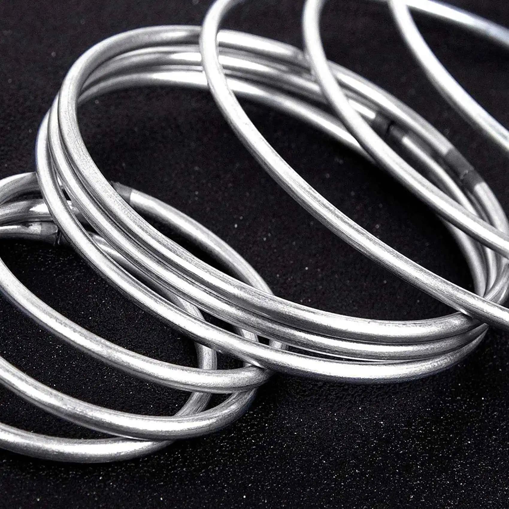 ABUI-30 PCS Silver Dream Catcher Metal Rings Supplies,Macrame Rings, Metal Hoops For Multi-Purpose Crafts Projects In 5 Sizes