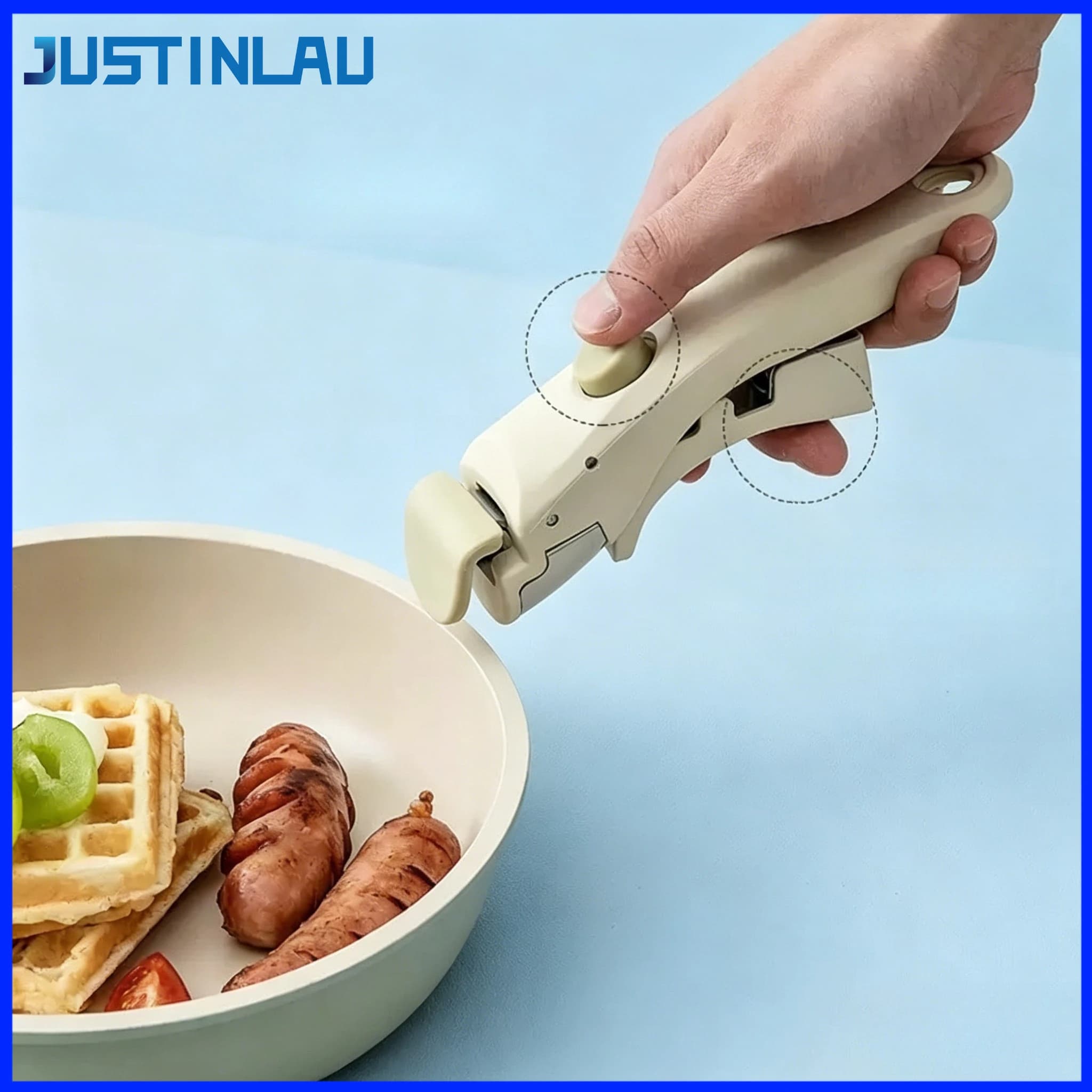 JUSTINLAU Disponibile - Manico Universale Staccabile per Pentole e Padelle, Accessorio Resistente al Calore
