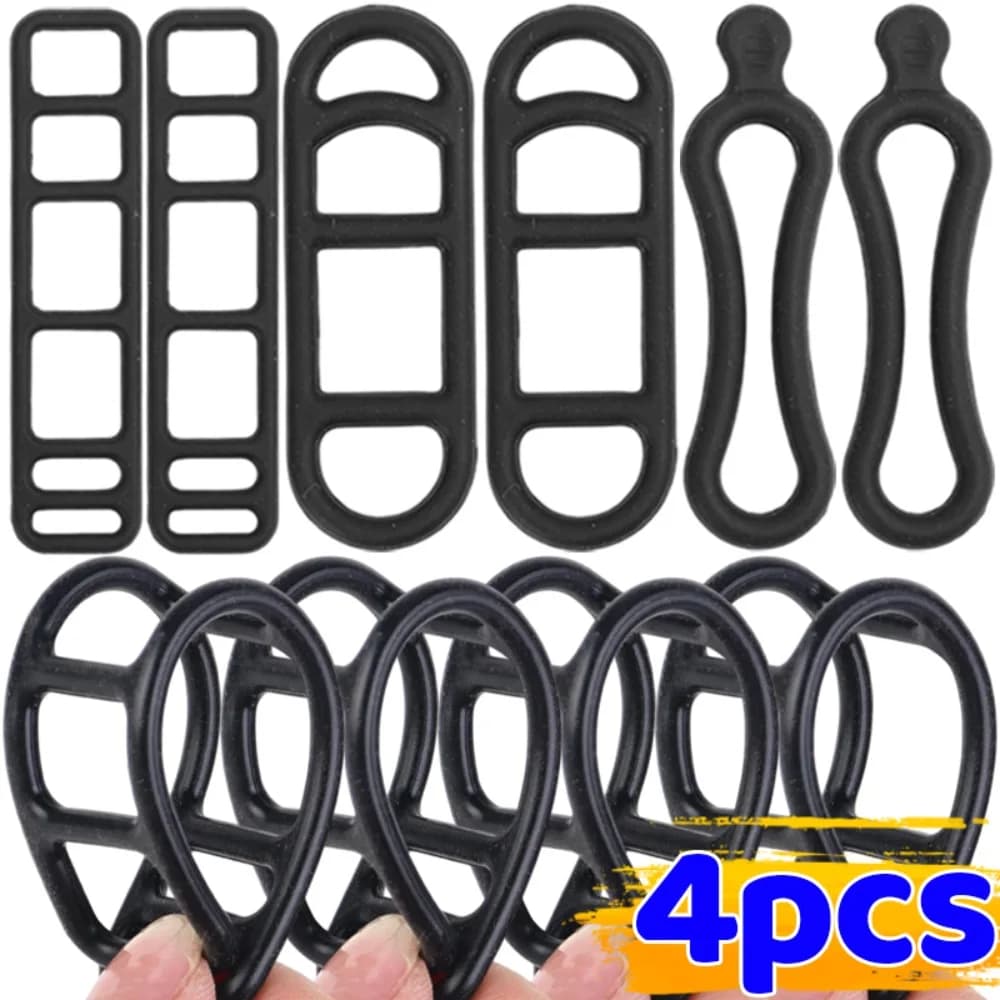 Front light torch for bicycle GEL Silicone fastener Pump for helmet Rubber fixing strap 7-20 cm Elasticized mountain road bike parts