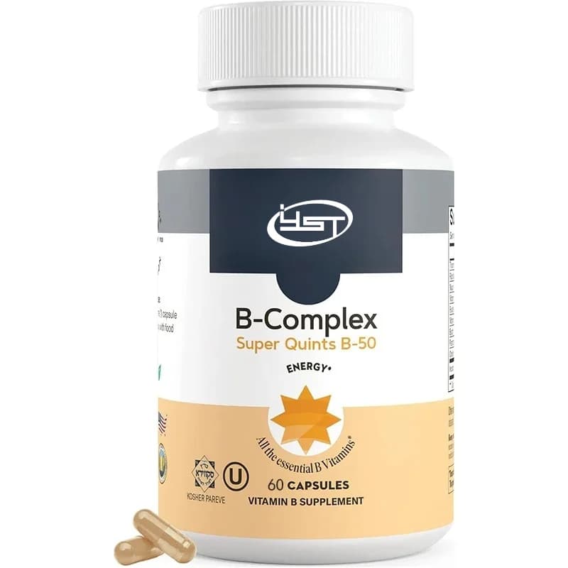 Vitamin B Complex Supplement, Folic Acid Container (Capsule), to Maintain a Healthy Nutritional Balance