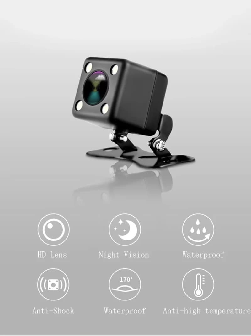 Telecamera posteriore wireless BigBigRoad per Toyota Land Cruiser Prado LC150 J150 (versione asiatica senza ruota di scorta sulla portiera)