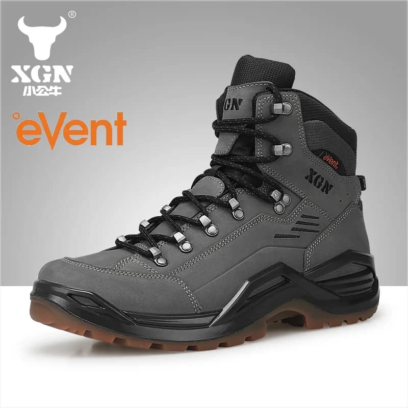 XGN Scarpe da trekking in pelle bovina Uomo EVENT Scarpe da ginnastica traspiranti impermeabili mountian Stivali da caccia Stivali da trekking tattici da combattimento nel deserto