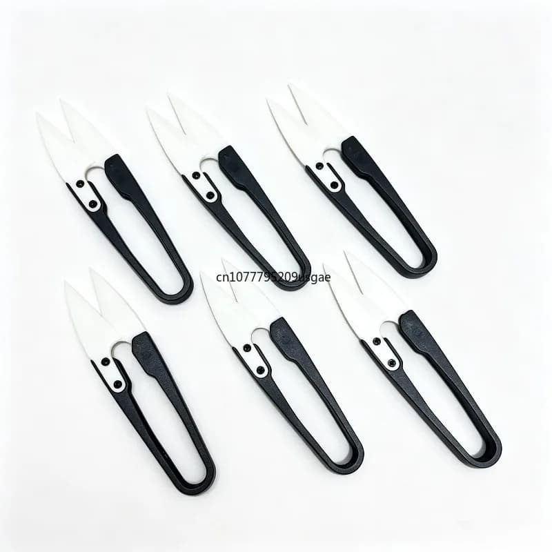 Insulated Ceramic U-Shaped Scissors Special Battery Repair Anti-Static Insulation Safety Wire Cutting Anti-Rust Scissors Tools