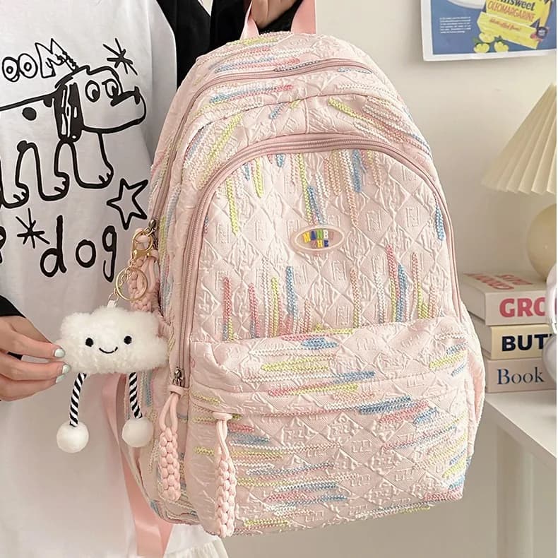 Summer Soft Girl Candy Color School Bag zaino per studentessa universitaria piccolo fresco carino Mini Back