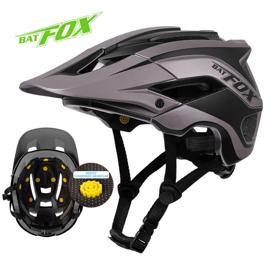 BATFOX new Cycling Helmet Road Mountain Bicycle Helmet MTB fully shaped Ultralight Men's Bike Helmet Cycling