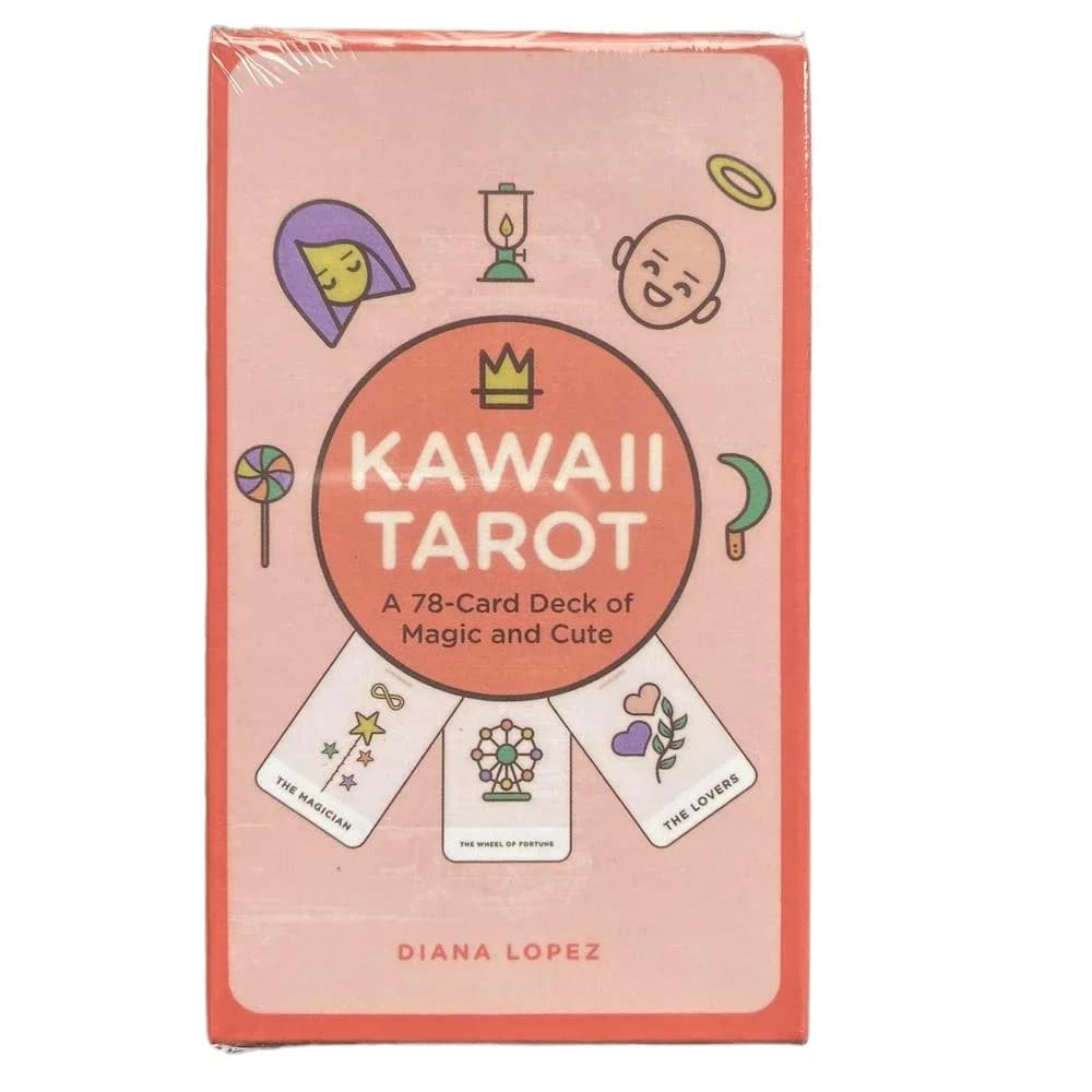 Carte dei tarocchi Kawaii Simpatico mazzo di tarocchi Carte da gioco da tavolo Guida PDF Giochi di carte da tavolo per feste in famiglia Gioco da tavolo per bambini