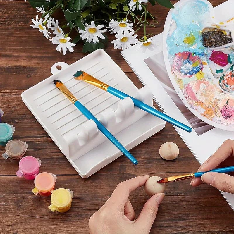 1pc Plastic Beading Storage Tray, DIY Tool Organizer Jewelry Accessories Sorter, Multipurpose Paint Brush Calligraphy Pen Holder