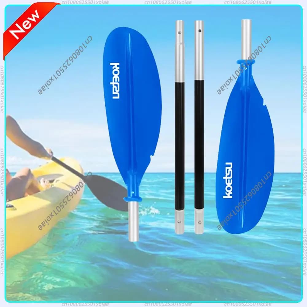 Pagaia da Surf a 4 Sezioni Bidirezionale Regolabile a Doppia Testa in Lega di Alluminio Galleggiante per Kayak per Sport Acquatici all'Aperto