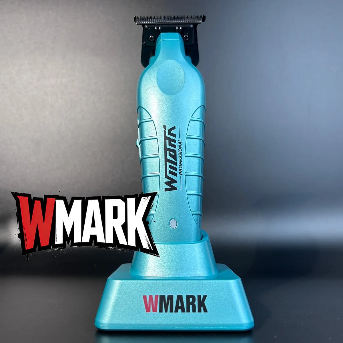 WMARK Professional 317 Tagliacapelli Professionale per Barbiere, Macchina per Rifinitura e Sfumature, Clipper Elettrico con Base di Ricarica