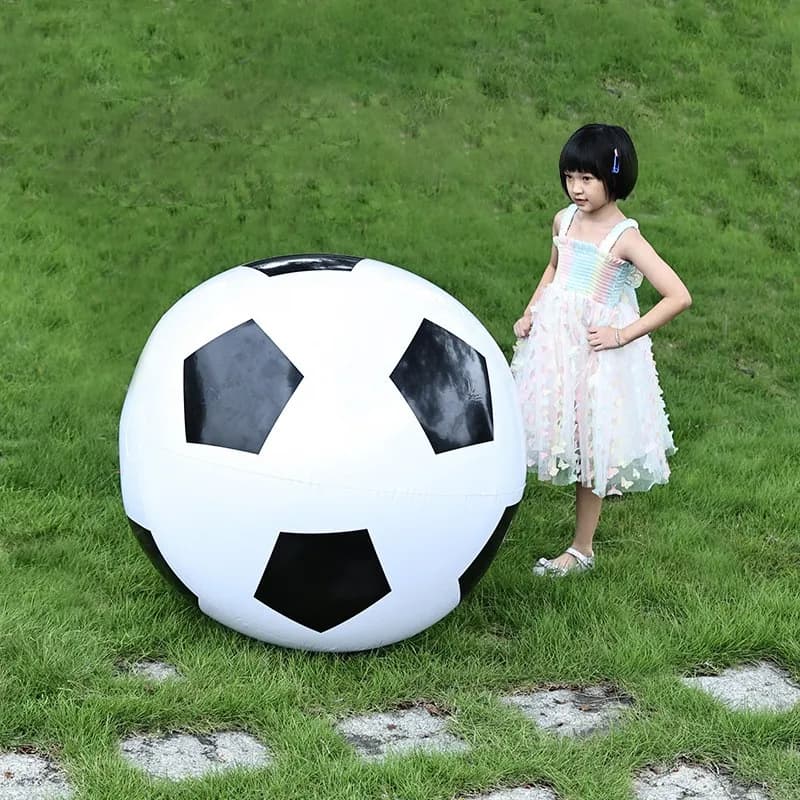 0.6m Balloon Big Football Outdoor Beach Ball Toy Water Toy Basket Interactive Game Volleyball PVC Inflatable asylum
