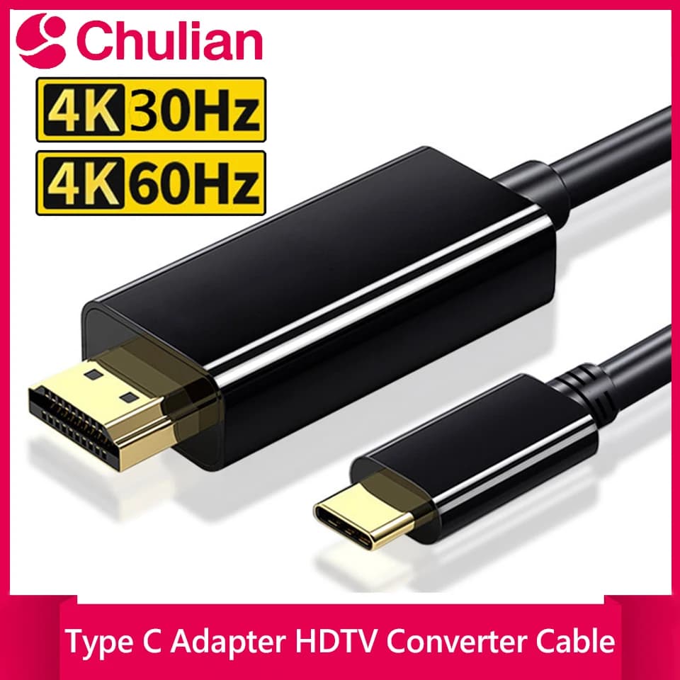 Cavo Type-C a HDMI compatibile 4K60Hz ad alta definizione per monitor, Mac, iPad Pro, MacBook Air, Chromebook, TV