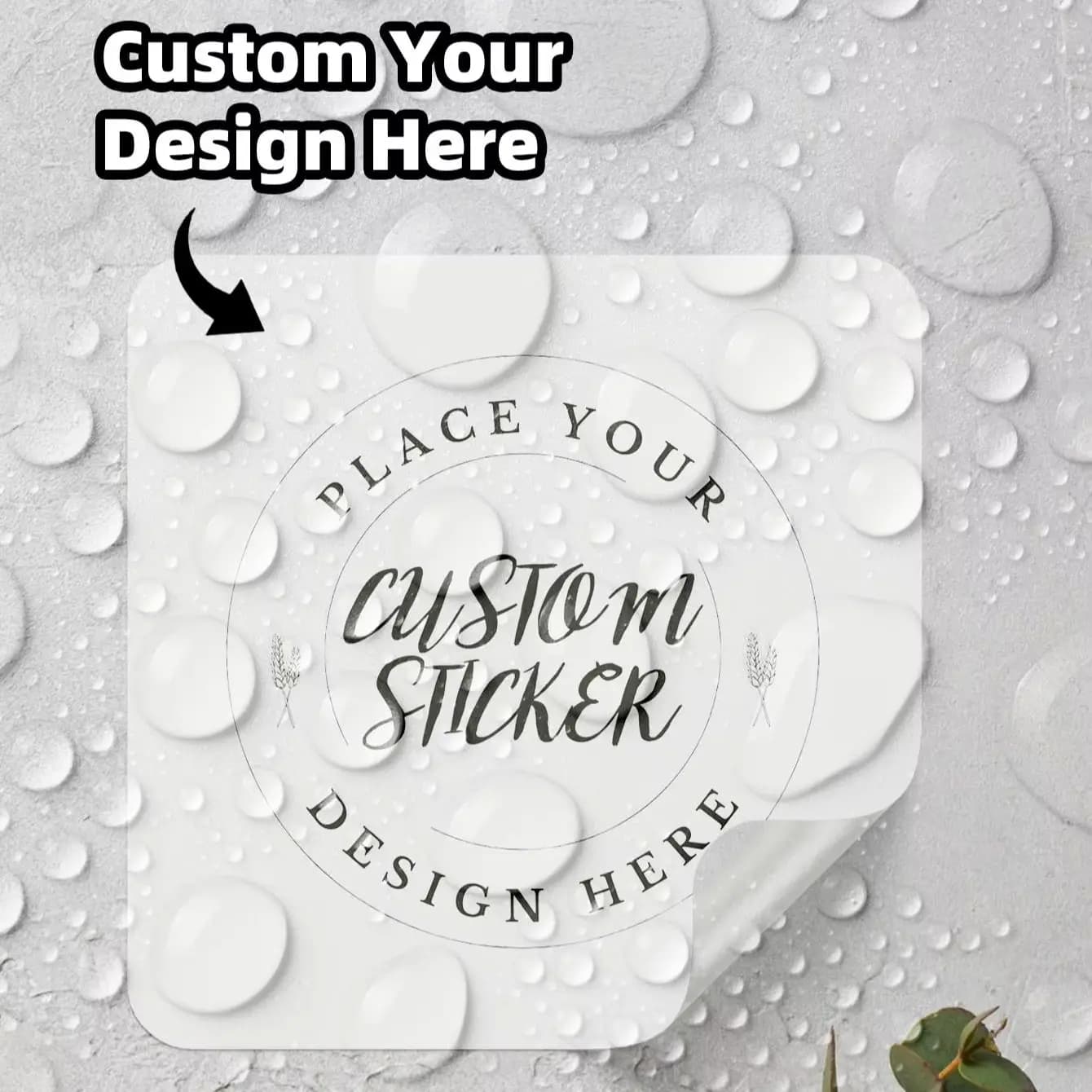 1-120PCS Custom Square Stickers with Personalized Text & Images for Wine Bottles, Cookie Tins, Candle Jars, Shoeboxes Labels