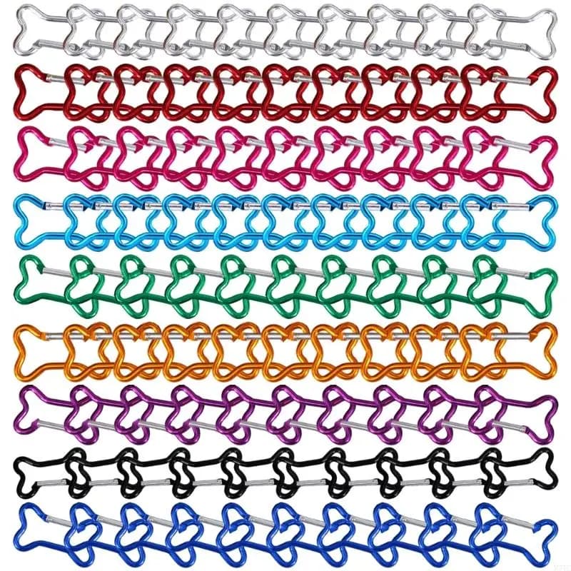 M5TC 10lot a peso leggero Stili ossei in alluminio ingranaggi esterni anelli in alluminio clip