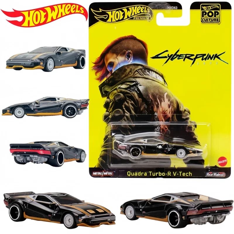New Hot Wheels Hxd63-M Cultura pop Cyberpunk 2077 L'incubo prima di Natale Airwolf Batman Snoopy Modello di auto Giocattolo Regalo di Natale