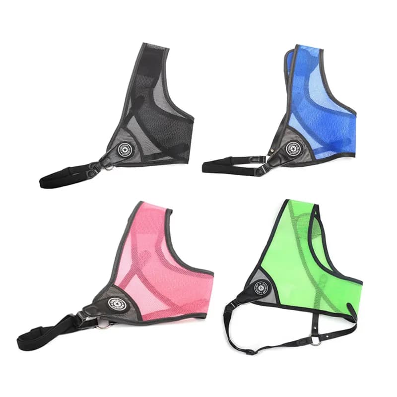 Protezione pettorale regolabile per tiro con l'arco 1 strato in tessuto traspirante e resistente XS/S/M/L/XL per archi ricurvi della mano destra