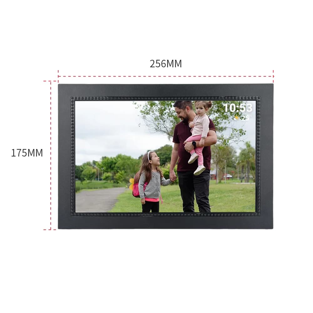 Multiuso dell'app Frameo da 10,1 pollici condividi il telefono video foto touch screen cornice digitale wifi