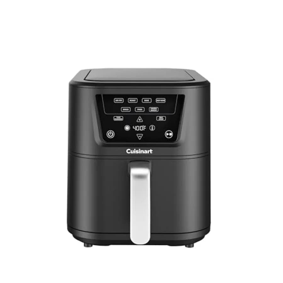 Friggitrice ad Aria CompactMax 8-Qt AIR-210 con Rivestimento Antiaderente in Nero per Cucina Sana e Facile Pulizia