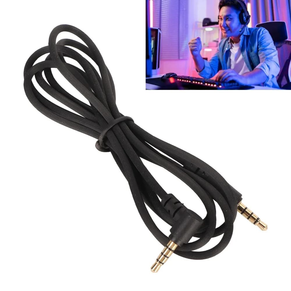 3.5mm Replacement Sound Cable for Razer BlackShark V2 Pro for Barracuda X for Razer Nari Ultimate Gaming Headset