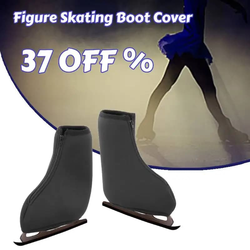 2 pezzi stivali per pattini di figura protezione in neoprene copriscarpe coperture pattini a rotelle da ghiaccio coperture per stivali protezione con cerniera per bambini adulti