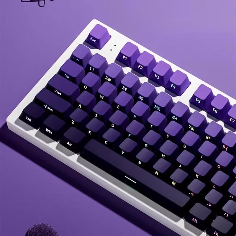 Keycaps Sfumati con Stampa Laterale in PBT Double Shot, Profilo OEM per Tastiera Meccanica Cherry MX, Tasti Retroilluminati Fai-da-te