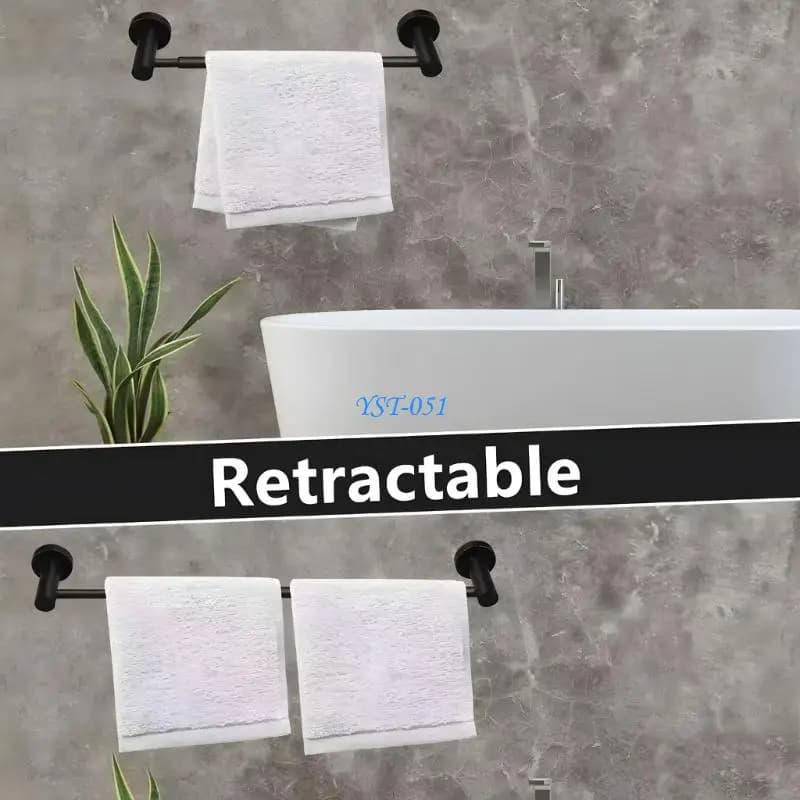 E15A Stainless Steel Towel Holder Toiletry Bag Toilet paper towels sticker for modern bathrooms