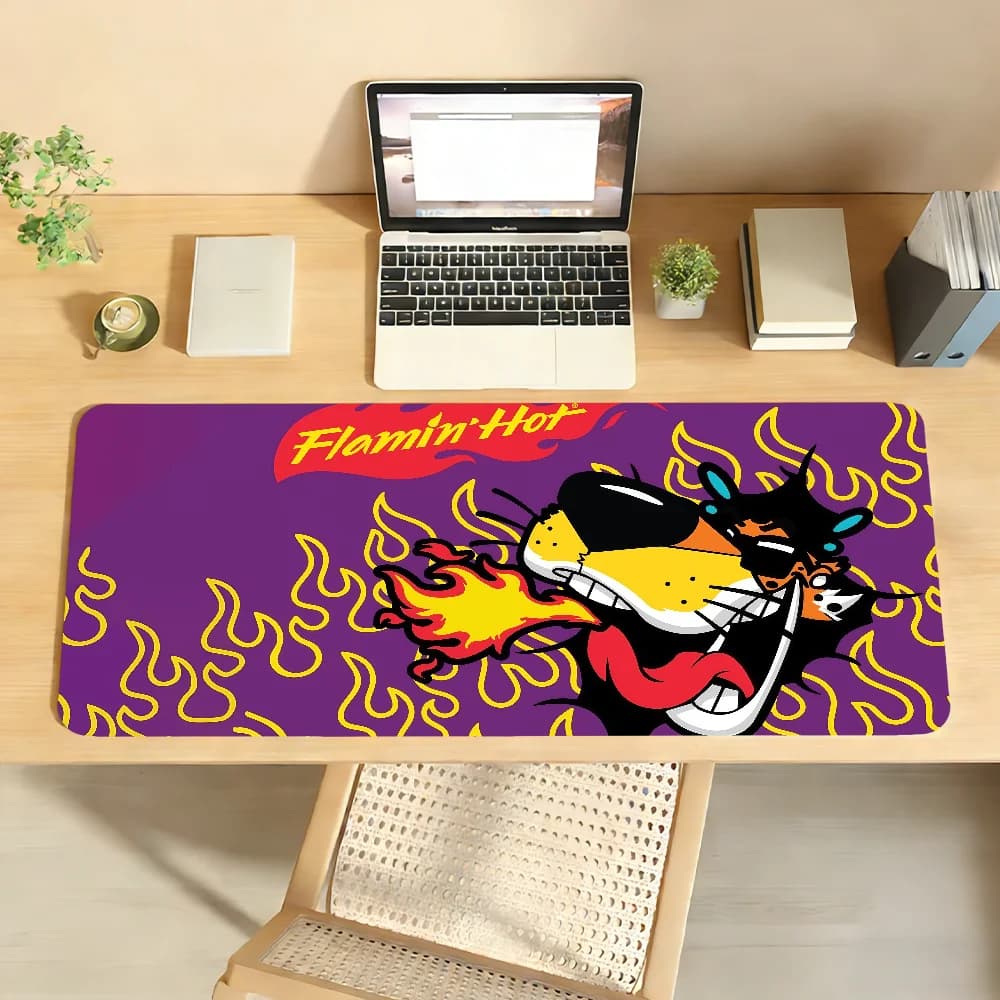 Fashion C-Cheetos Mouse Pad Non-slip Locking Edge DeskMat PC Laptop Accessories Rubber Office Keyboard Game 350x900x3mm
