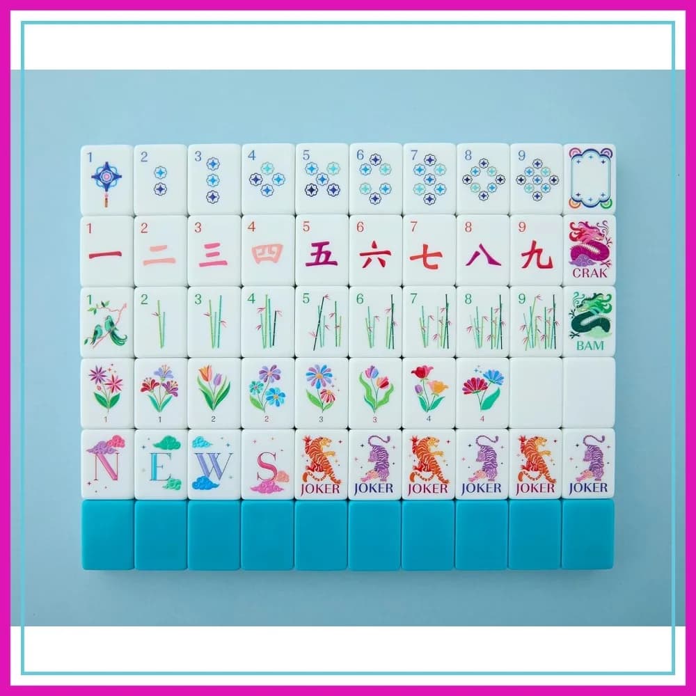 Tessere Mahjong Celestiali - Set Premium per Serate di Gioco