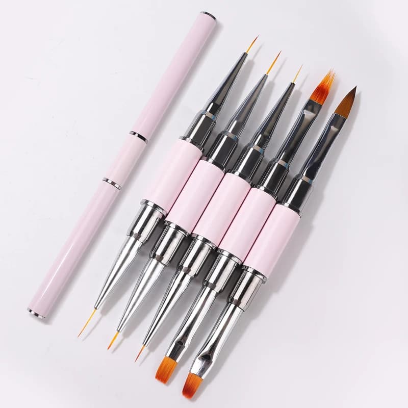 Pennello per nail art Fodera sottile professionale per pennelli per decorazione manicure Set Unghie Vernice francese Gel UV Strumenti per decorare acrilico