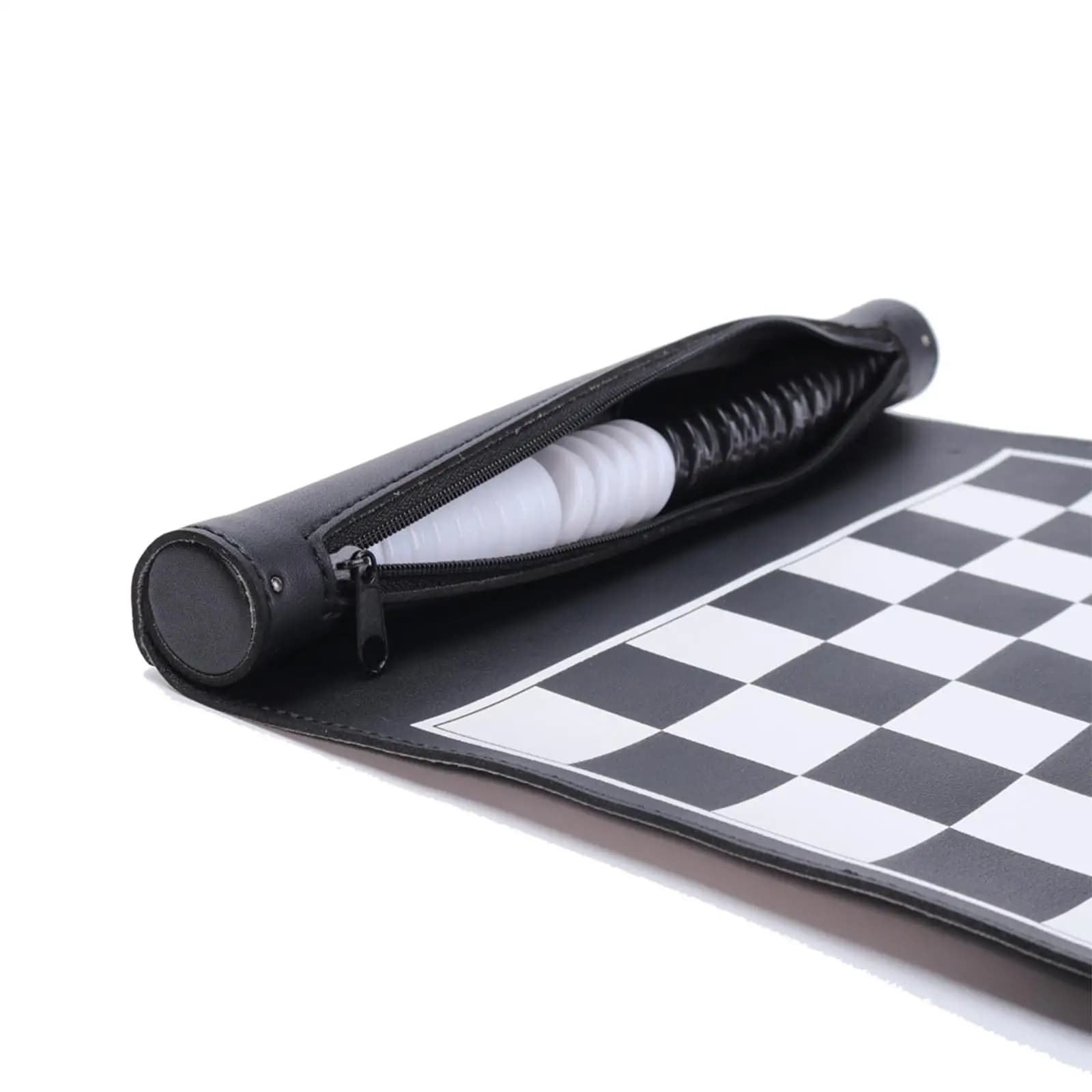 Folding PU Leather Roll Up Chess Set for Tournament Training