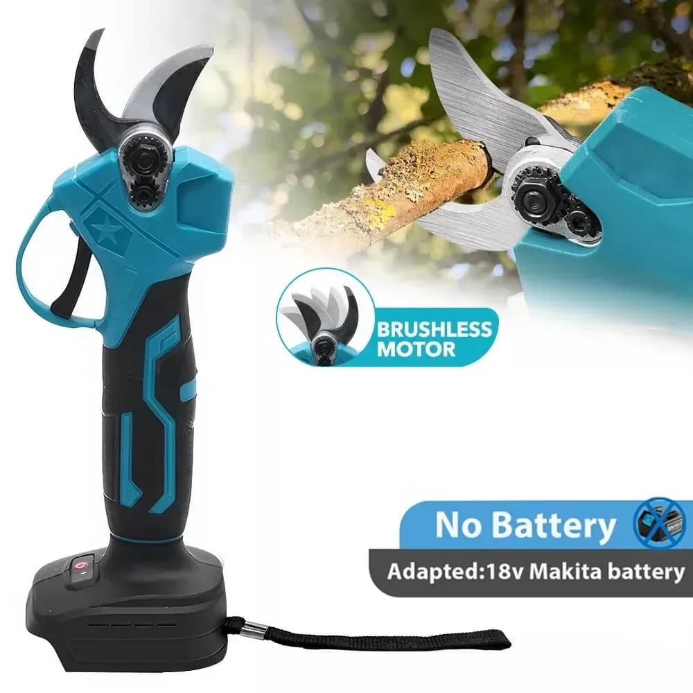 【Consegna veloce】 Cesoie elettriche senza spazzole per batteria da 18 V (senza batteria) Forbici elettriche a batteria Potatore per alberi da frutto Garde