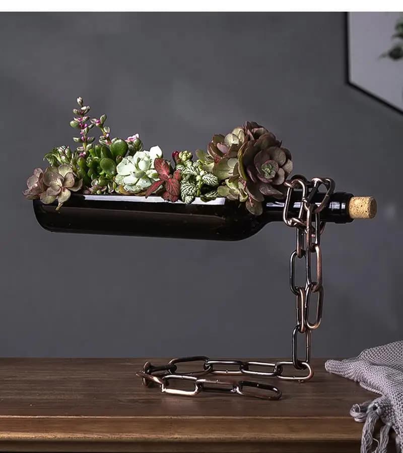 Piante in vaso sospese in vetro Supporto per pendolo Accessori per la decorazione della casa Vaso da fiori per piante da soggiorno moderno