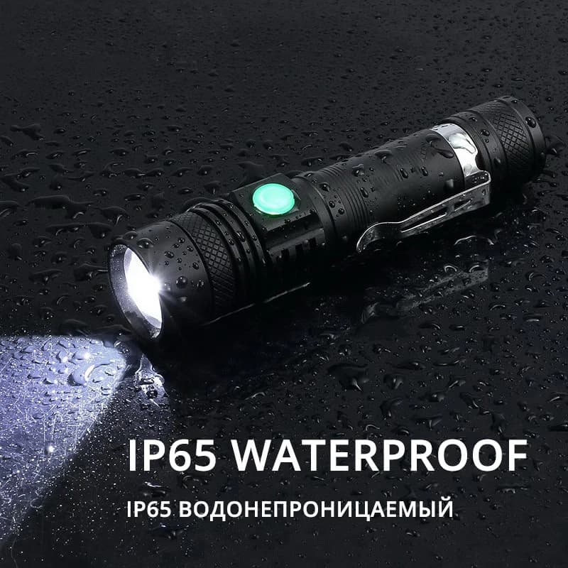 ZK40 Torcia LED ultra luminosa Perline lampada LED Torcia impermeabile Zoomabile 4 modalità di illuminazione Ricarica USB multifunzione