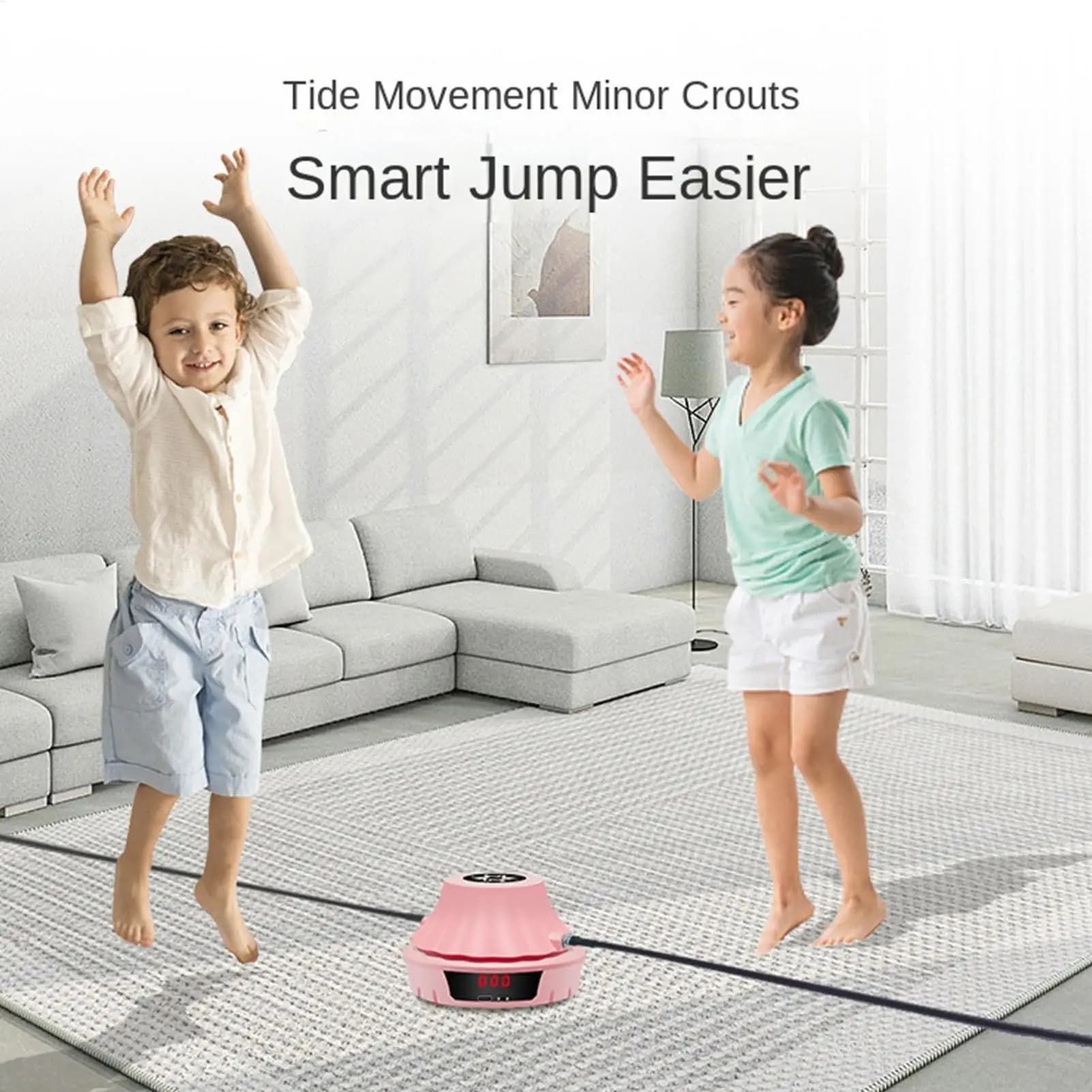Automatic Skipping Machine 10-Speed Lcd Counter Adults Electric Jump Rope Counter For Kids Adults Family Home Office Gym Indoor