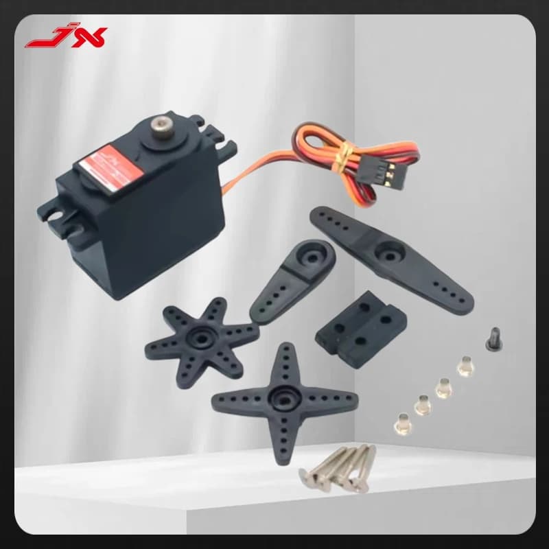 JX Servo PDI-5521MG 4.8-6V 20KG Metal Gear ad alta precisione Servo standard digitale da 180 gradi per RC Auto Elicottero Barca Aereo