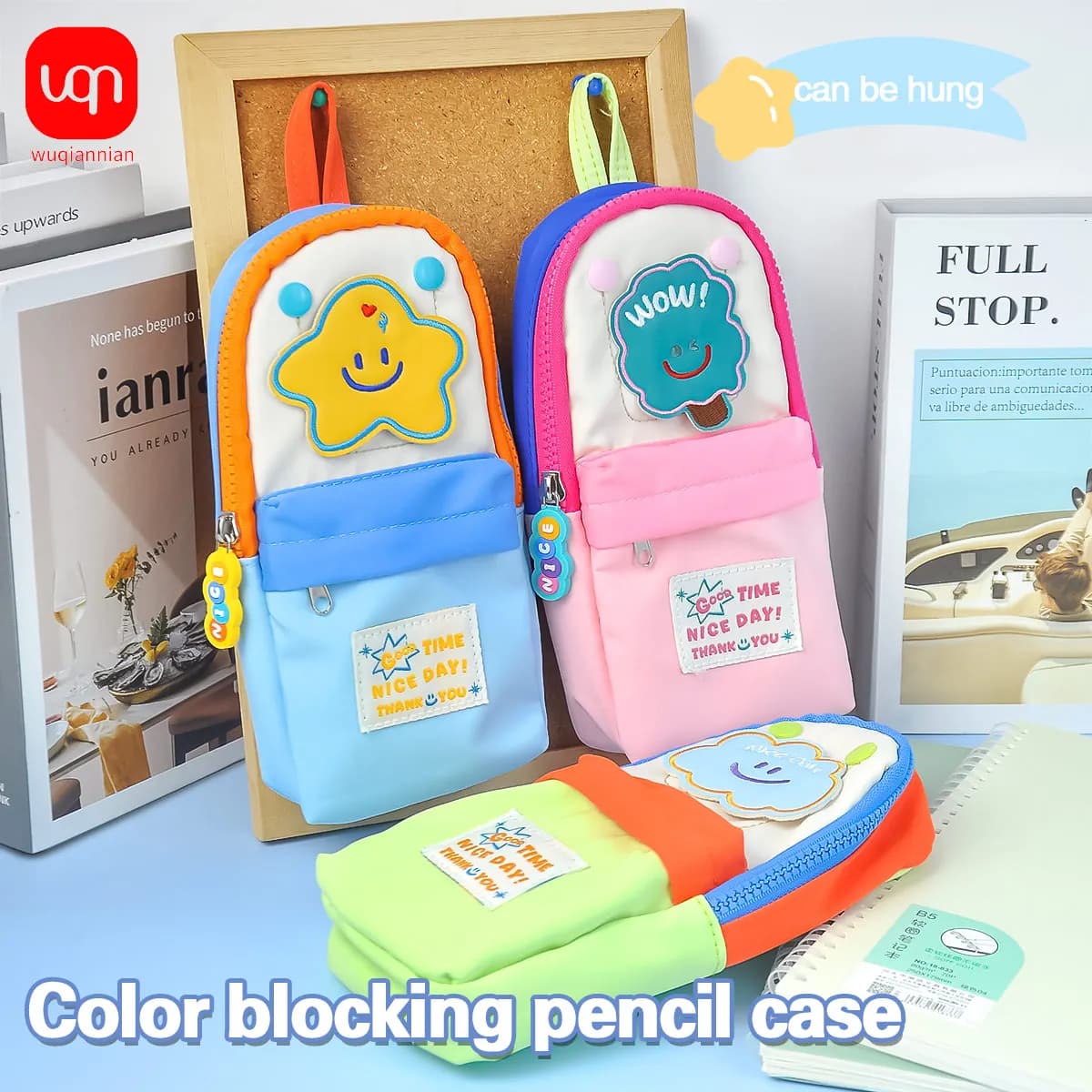 Zainetto Mini Cartone Animato Carino, Astuccio Grande Capacità, Borsa Portapenne Portatile per Studenti, Regalo Premio per Bambini
