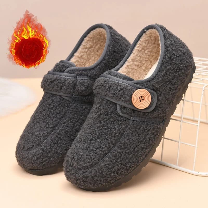 Women's Winter Shoes Women's Ballerine slip-on lined warm with non-slip sole
