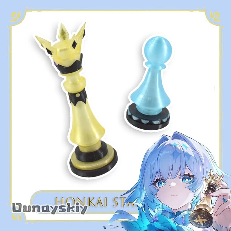 ‌ ‌ ‌ ‌ ‌ BHonkai Star Rail Cerydra Pezzo degli scacchi Timbro Cosplay Prop {Dream ZS} Decorazione personaggio anime Quadrato Giardino Paesaggio Cos