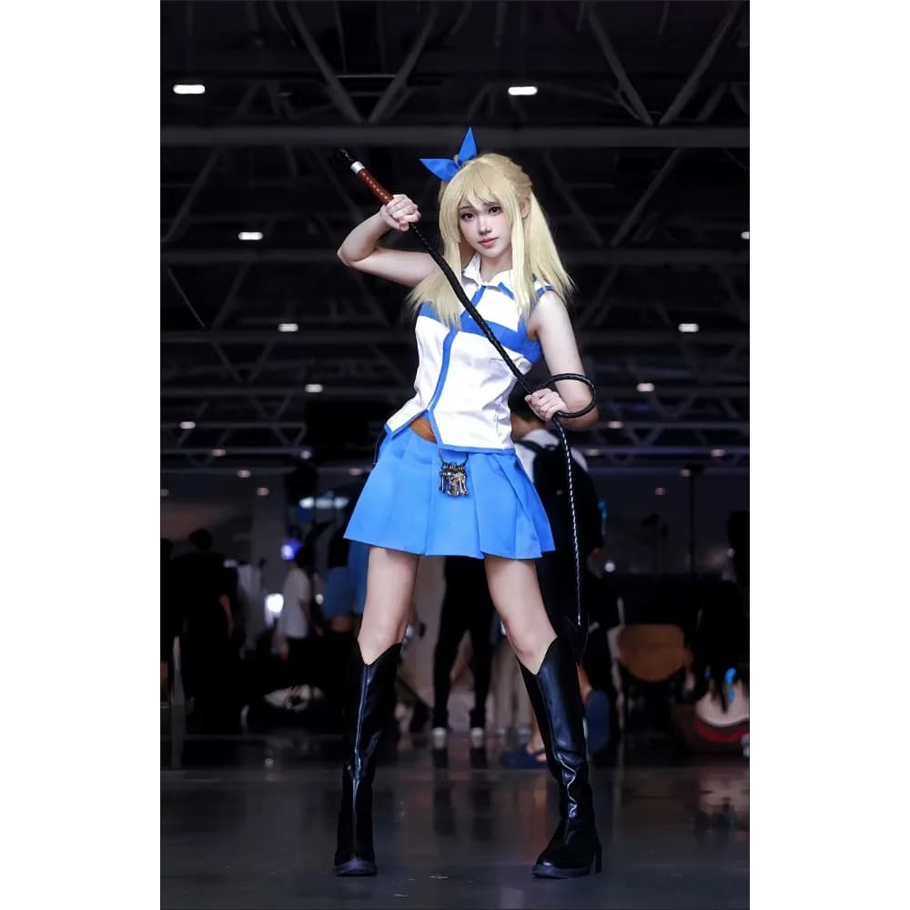 Fairy Tail Lucy Heartfilia White Cosplay Costume - Full C-Suit for Women