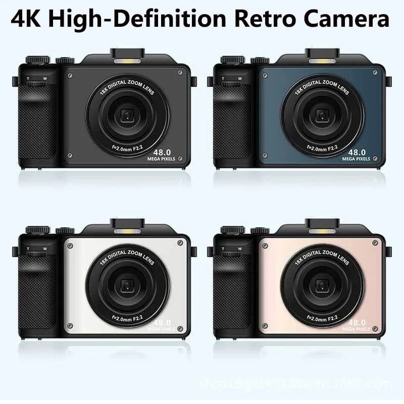 Digital Camera WIFI 4K HD for YouTube Streaming Video Recorder Camera 18X Videcam Travel Students Recorder
