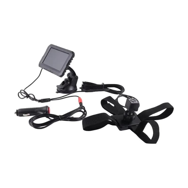 Monitor per auto per bambini PORK-Easy Install, telecamera posteriore sicura 1080P con display da 4,3 pollici per neonati e bambini