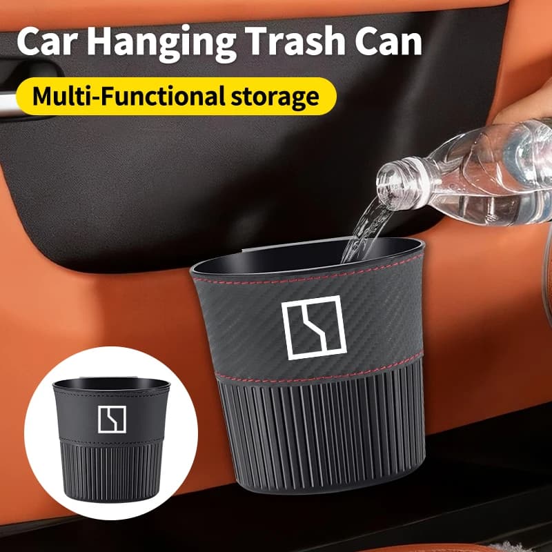 Car accessories interior Trash Can Waterproof Hanging Garbage Bin For Zeekr X 001 009 2022 2023 2024 Al