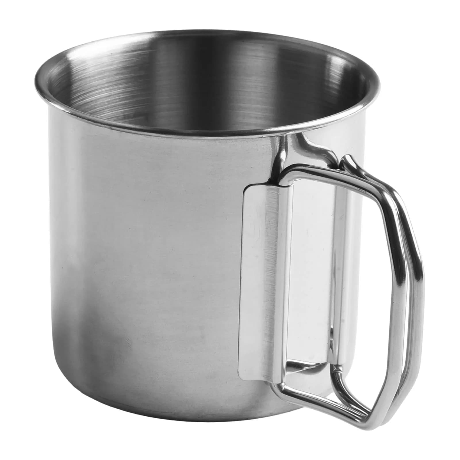 1PC 260/350/660ML Stainless Steel Folding Handle Water Cup Beer Mug Outdoor Travel Portable Outdoor Camping Cups