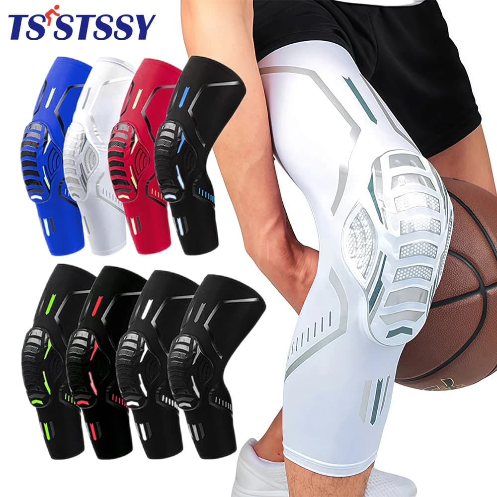 1 pz sport ginocchio compressione Pad gamba supporto manica per giovani adulti ciclismo corsa arrampicata basket calcio pallavolo