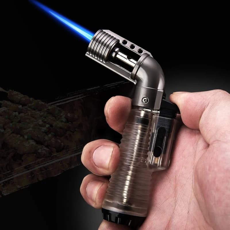 Torch Gas Mini Lighter Butane Inflatable SmokingAccessories High Flame Outdoor Windproof Cigar Welding Torch Metal Ignition Tool